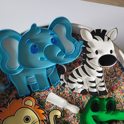Panel Sensoryczny Safari – Montessori, Motoryka i Rozwój Zmysłów