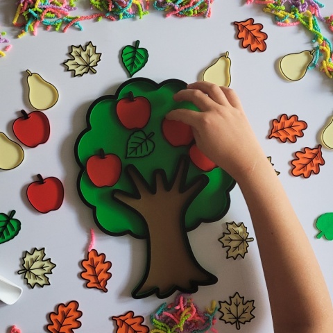 Panel Sensoryczny Drzewo– Montessori, Motoryka i Rozwój Zmysłów