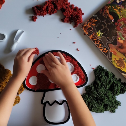 Panel Sensoryczny muchomor– Montessori, Motoryka i Rozwój Zmysłów