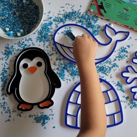 Panel Sensoryczny Antarktyda – Montessori, Motoryka i Rozwój Zmysłów
