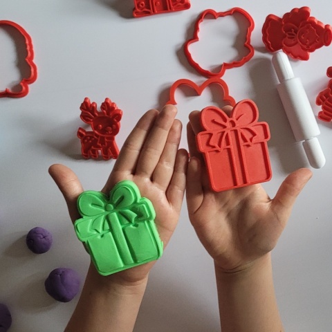 Stempelki i foremki Boże Narodzenie – zestaw 5 szt. | Montessori
