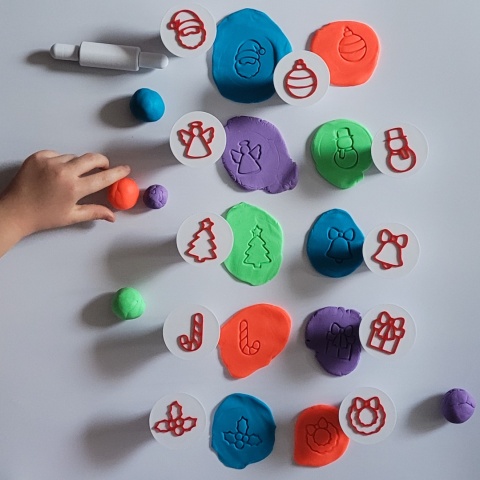 Stempelki sensoryczne Boże Narodzenie – zestaw 10 szt. | Montessori