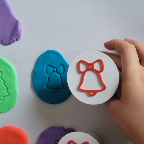 Stempelki sensoryczne Boże Narodzenie – zestaw 10 szt. | Montessori