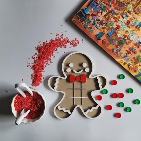 Pierniczek – panel sensoryczny | Kółko i krzyżyk Montessori
